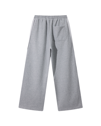 Contrast Tape Straight-Leg Sweatpants