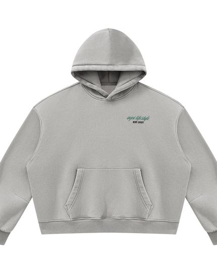 Unisex Vintage Wash Boxy Fleece Hoodie