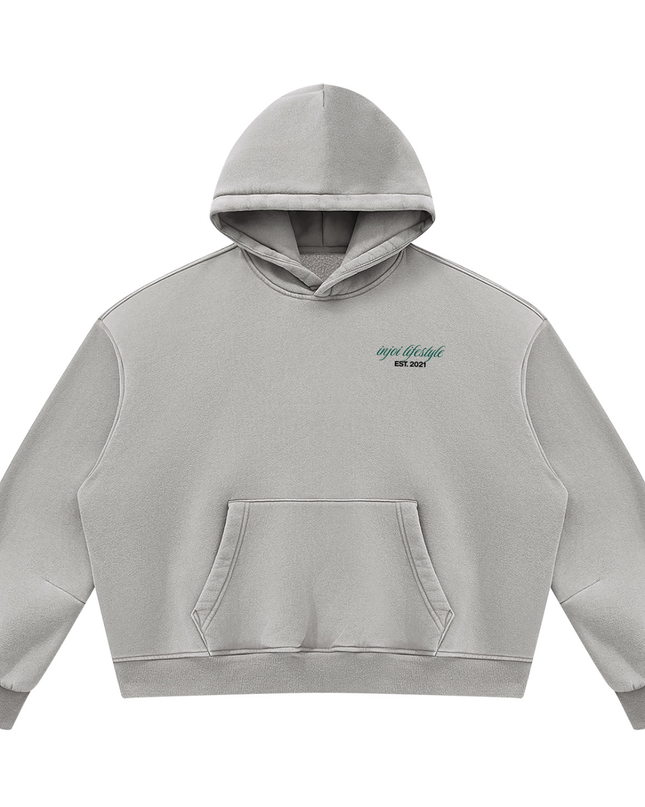 Unisex Vintage Wash Boxy Fleece Hoodie