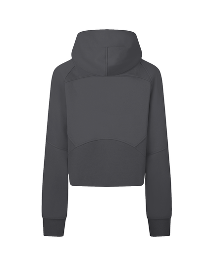 Cropped Zip-Through Hoodie