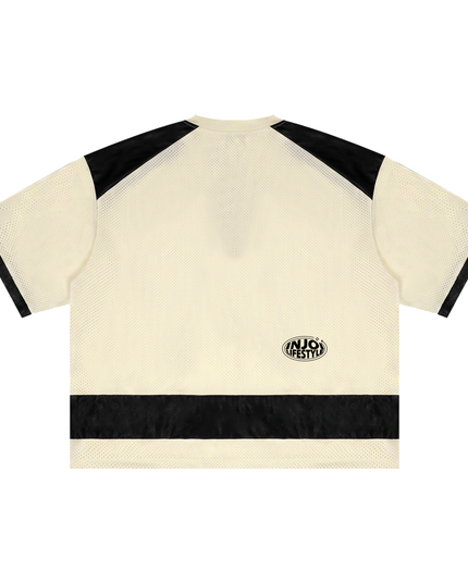 Unisex Raglan Sleeve Mesh Boxy T-Shirt