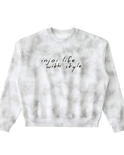 Dirty Washed Boxy Fleeced Sweatshirt
