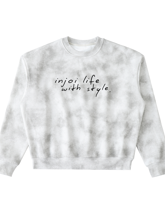 Dirty Washed Boxy Fleeced Sweatshirt