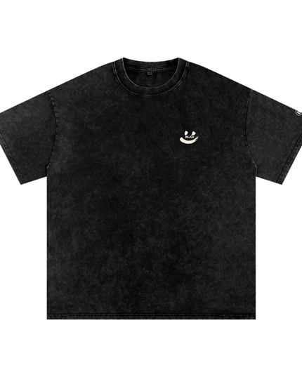 Snow Washed Oversized Cotton T-Shirt