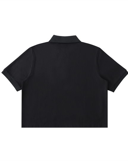 Essential Cropped Polo Shirt