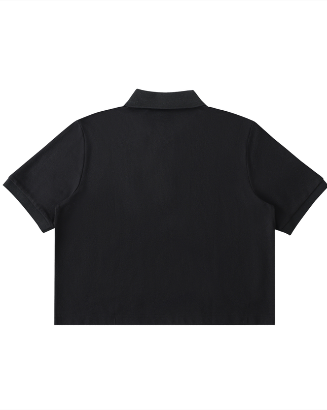 Essential Cropped Polo Shirt