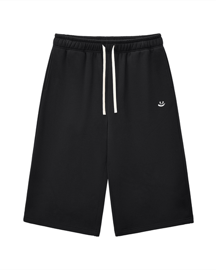 Relaxed Drawstring 3/4 Sweatpants