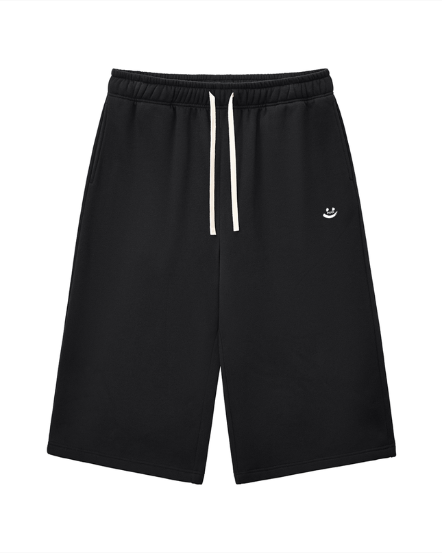 Relaxed Drawstring 3/4 Sweatpants