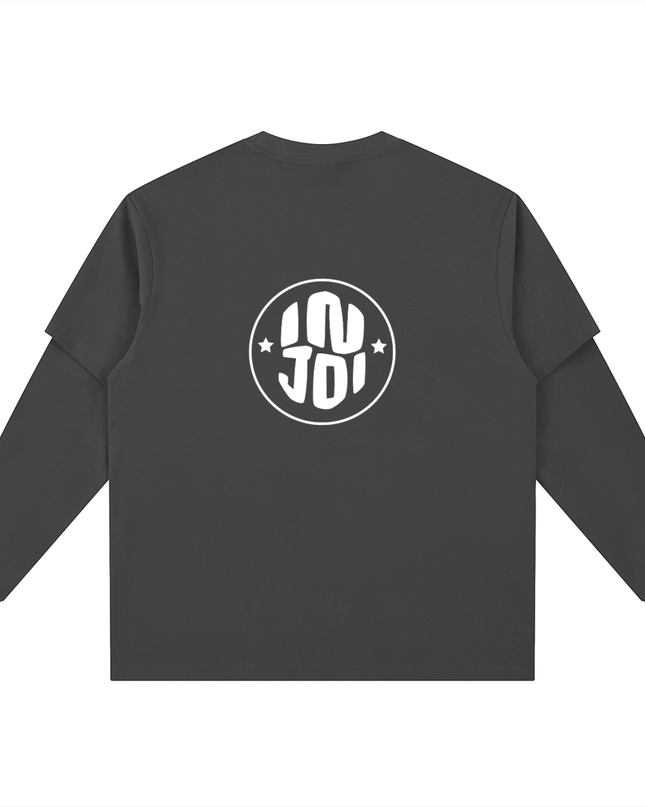 Layered Long Sleeve Oversized Tee