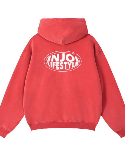 Zip-Through Boxy Fleece Hoodie