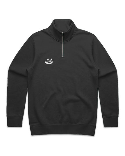 INJOI MENS STENCIL HALF ZIP