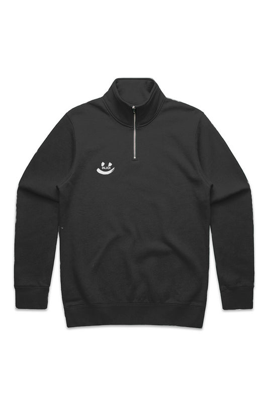 INJOI MENS STENCIL HALF ZIP