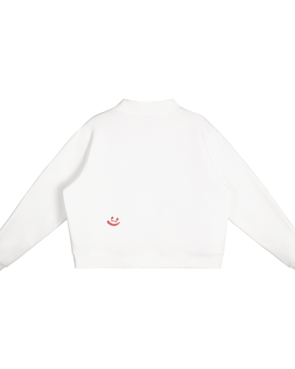 Essential Fleece Mock-Neck Crew Sweatshirt