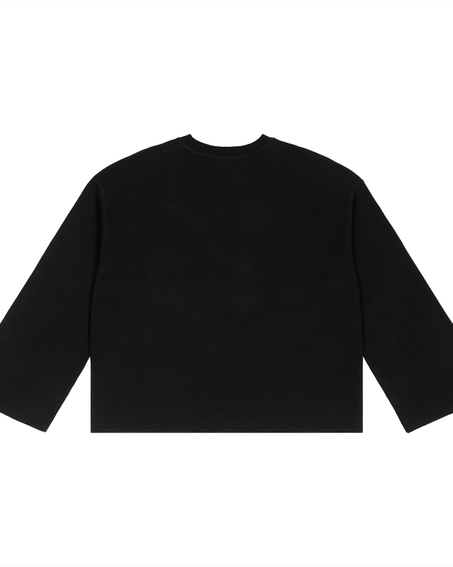 Unisex Waffle Raw Edge T-Shirt
