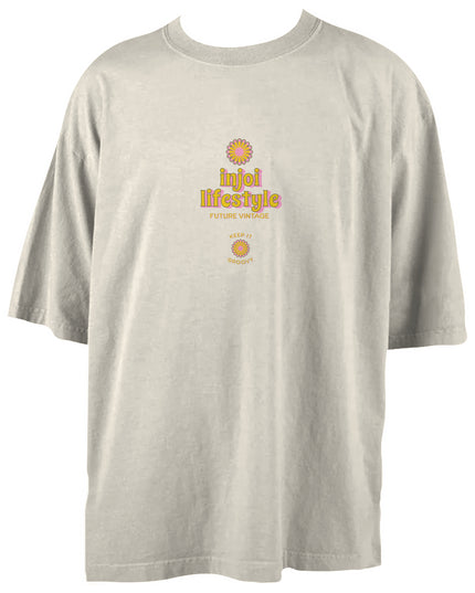 INJOI Garment-Dyed Drop-Shoulder Tee