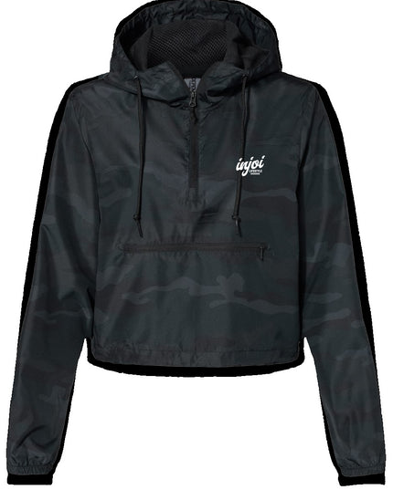 INJOI Lightweight Pullover Crop Windbreaker