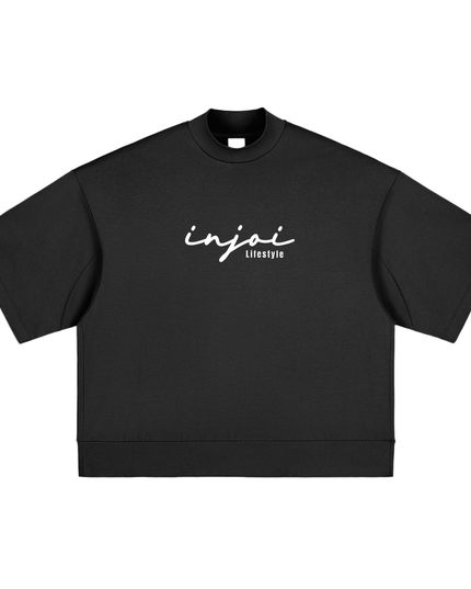 Heavyweight Oversized Mock Neck T-shirt