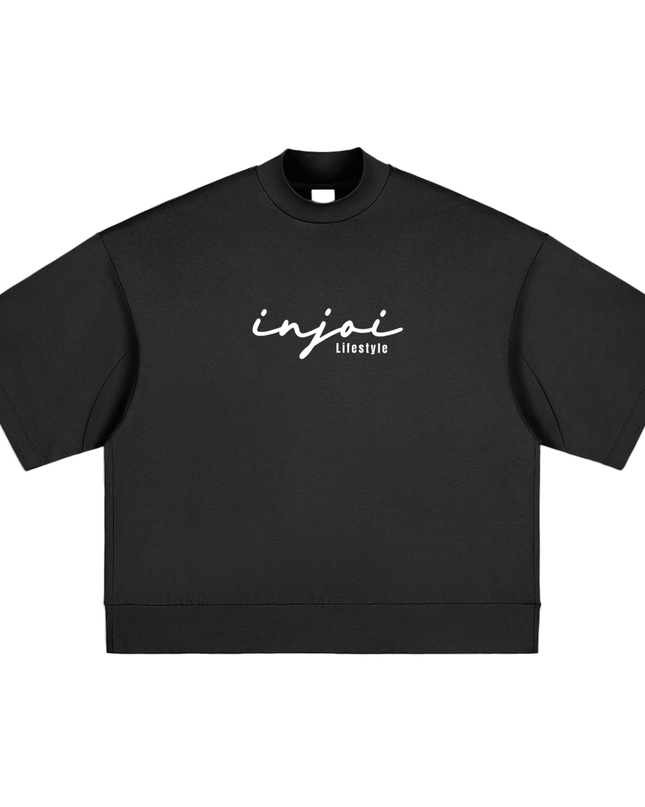 Heavyweight Oversized Mock Neck T-shirt
