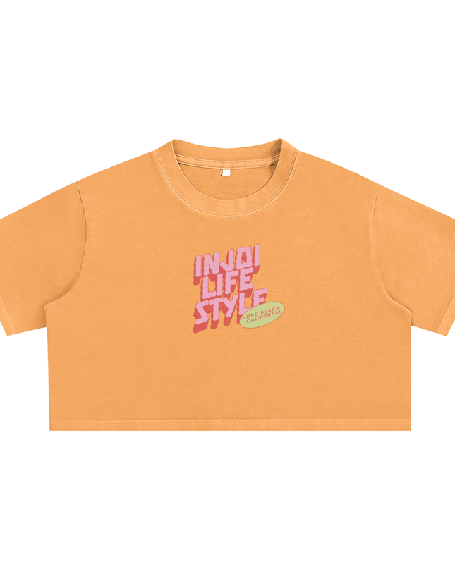 Snow Washed Crop Top