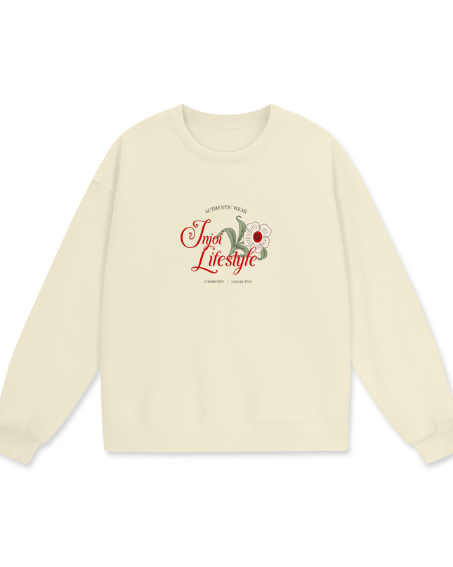 Streetwear Unisex Heavyweight Drop Shoulder Oversized Fleece Sweatshirt