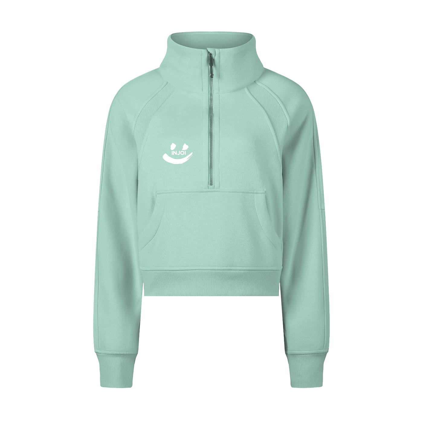 Cropped Half-Zip Sweatshirt – Injoilifestyle