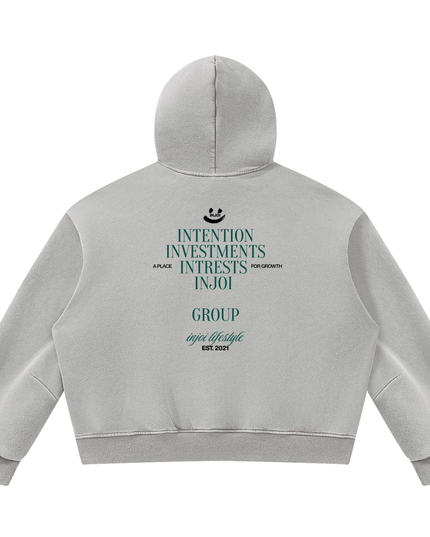 Unisex Vintage Wash Boxy Fleece Hoodie