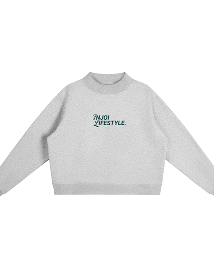 Essential Fleece Mid-Neck Crew Sweatshirt
