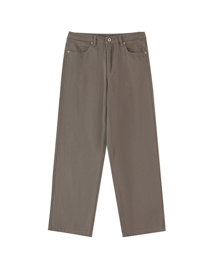 Heavyweight Cotton Straight-Leg Pants