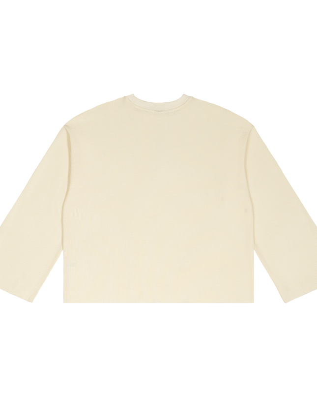 Unisex Waffle Raw Edge T-Shirt
