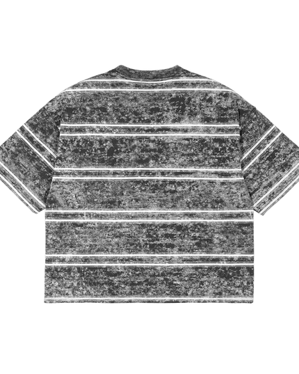 Snow Washed Stripe Boxy T-shirt