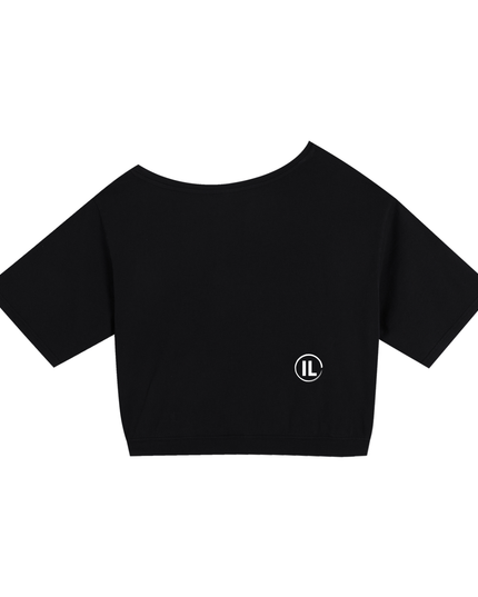 Asymmetric Shoulder Oversized Cotton T-Shirt