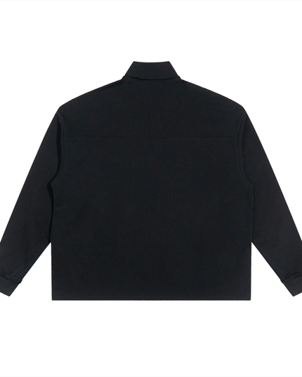 Half-Zip Rolled Edge Fleece Sweatshirt