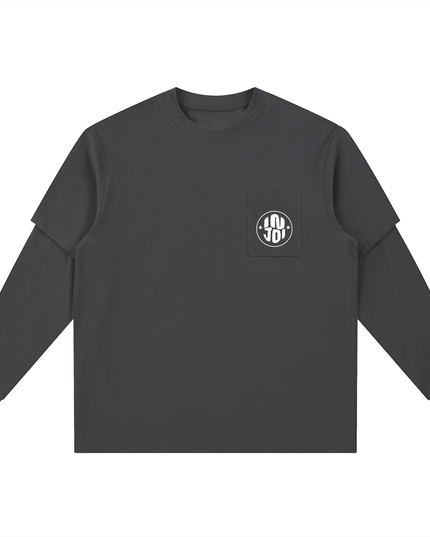 Layered Long Sleeve Oversized Tee
