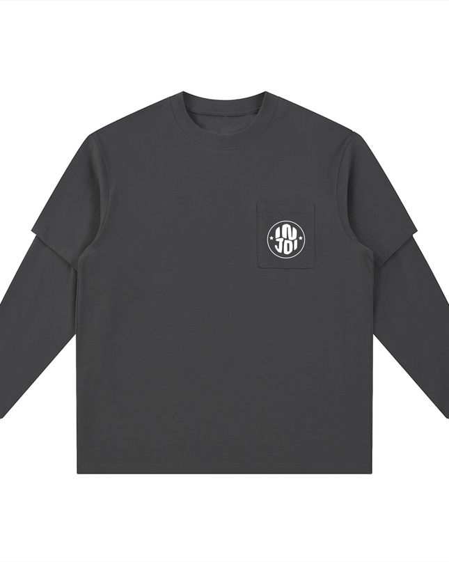Layered Long Sleeve Oversized Tee