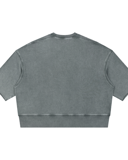 Unisex Mineral Wash Boxy Raw Edge T-Shirt