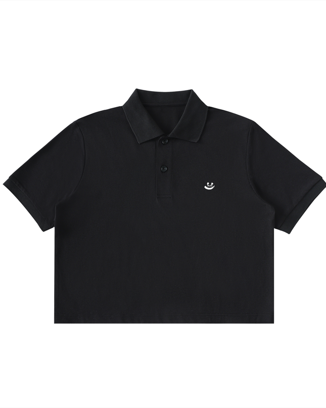 Essential Cropped Polo Shirt