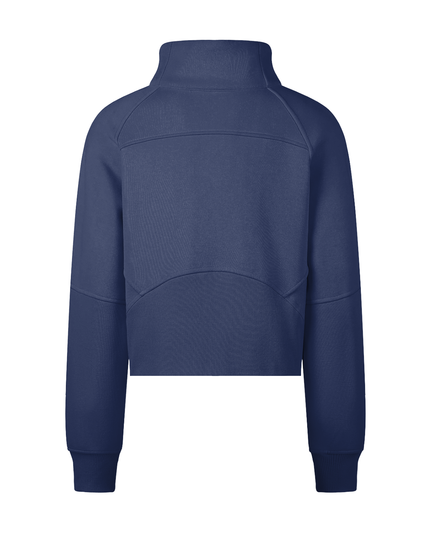 Cropped Half-Zip Sweatshirt