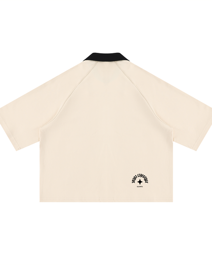 Unisex Color Block Boxy Short Sleeve Shirt