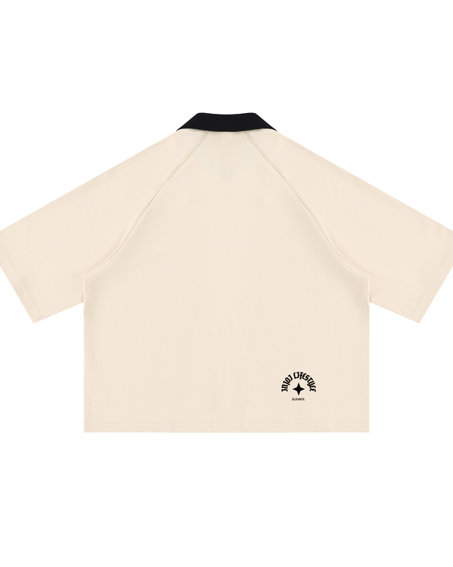 Unisex Color Block Boxy Short Sleeve Shirt