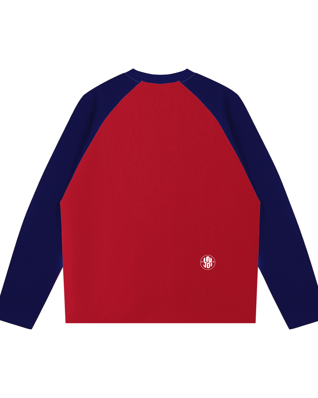 Color-Blocked Raglan Long-Sleeve T-Shirt