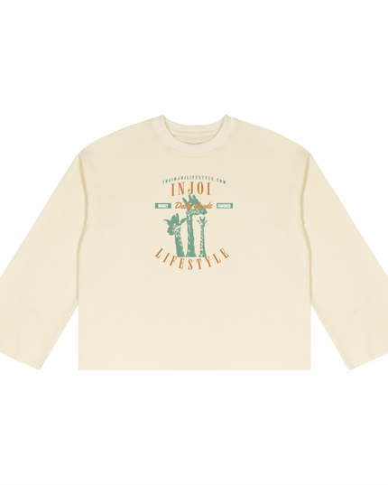 Unisex Waffle Raw Edge T-Shirt