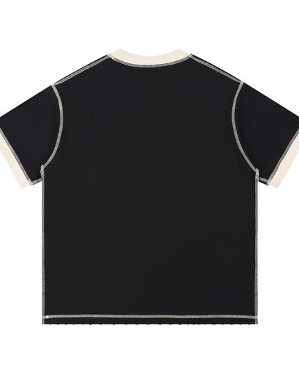 Contrast-Stitched Cotton T-Shirt