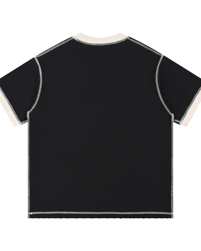 Contrast-Stitched Cotton T-Shirt