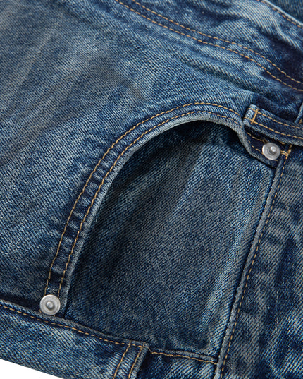 Vintage Wash Baggy Denim Jeans